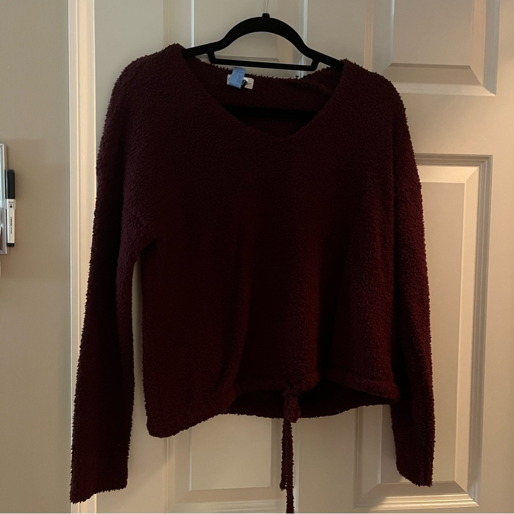 Burgundy sweater